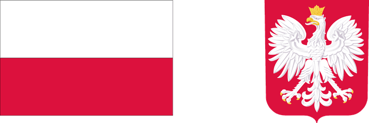 Barwy Rzeczypospolitej Polskiej oraz wizerunek godła Rzeczypospolitej Polskiej